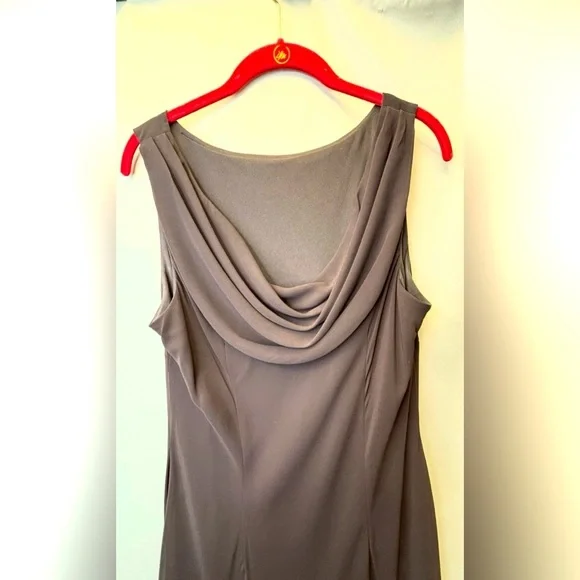 S.L.Fashion Vintage asymmetric drop waist beaded slip dress Size 16 - Picture 6 of 8